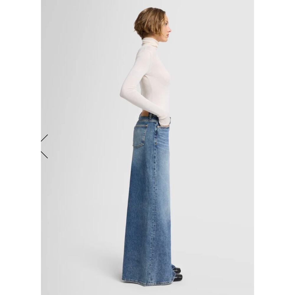 7 for all Mankind Willow Palazzo Jean – Debut Blue Denim – Size 28 - Picture 5 of 6